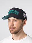 Бейсболка MITCHELL NESS арт. HP12821-ADUBLCK Anaheim Ducks NHL (черный)